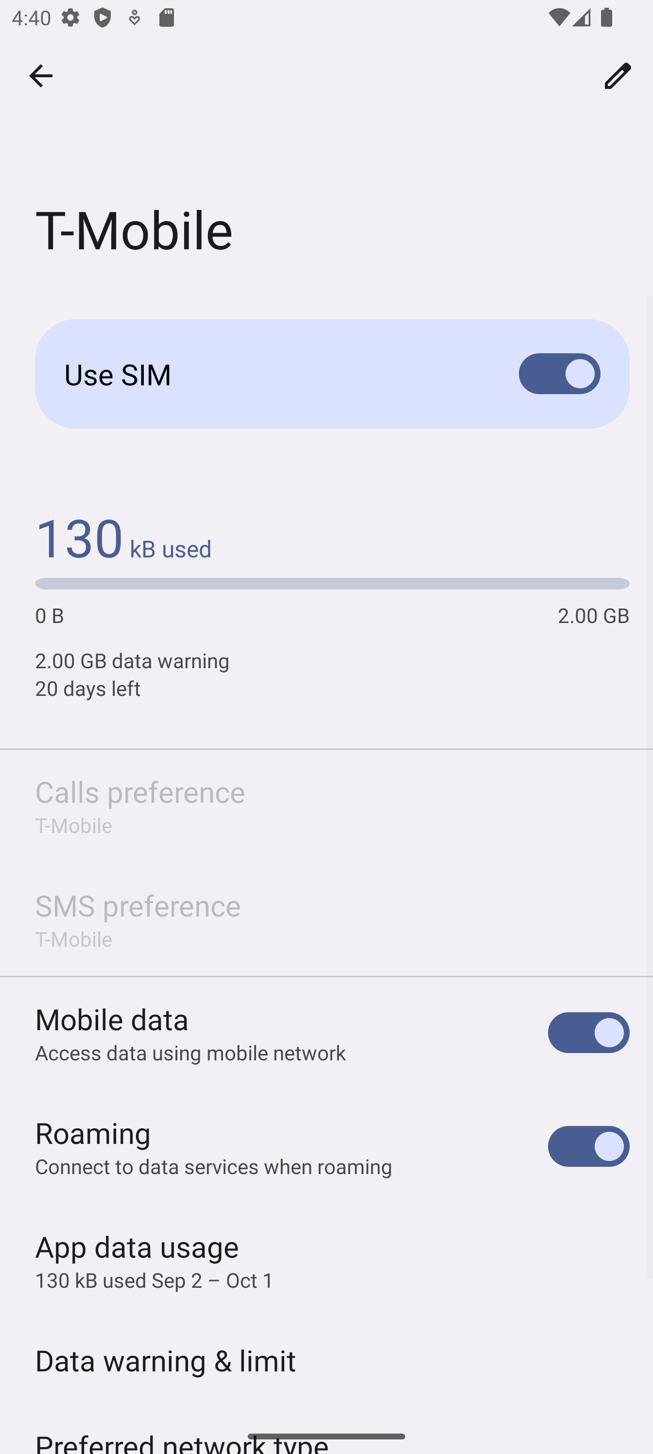 Mobile Daten auf eSIMChina umstellen — Android Mobile data and Roaming controls